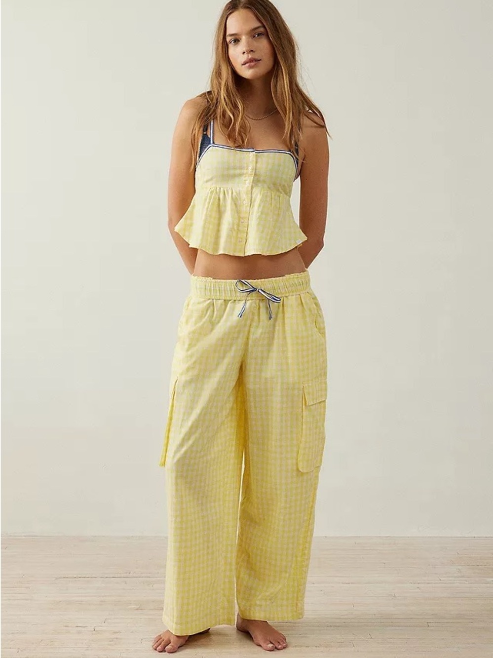 Out from Under Yellow Gingham Pajama Set from Urban Outfitters!